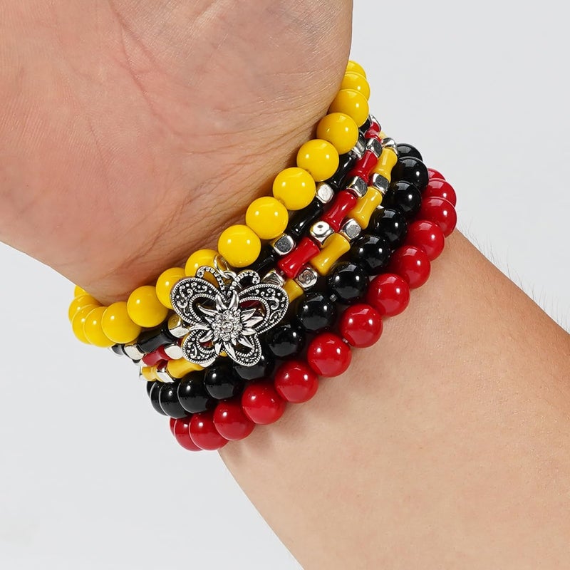 Lonext Halloween Bracelets Stackable Heishi Beaded Stretch Bracelets - Image 4